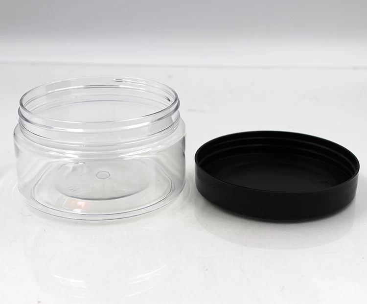 中国 120ML 250ML透明塑料化妆品罐 制造商
