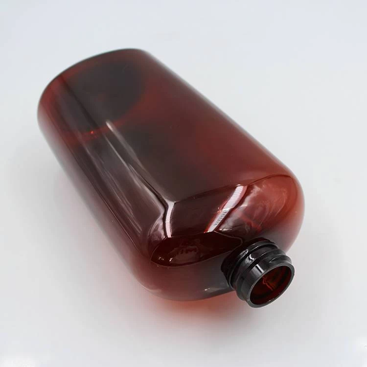 China 16 oz PET Amber Hair Oil Bottle manufacturer