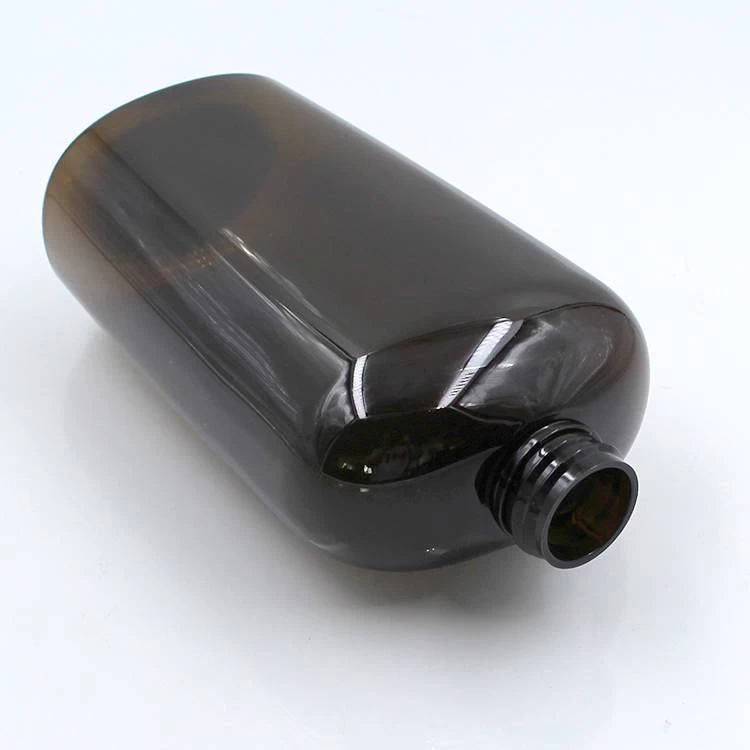 China 16 oz PET Amber Hair Oil Bottle manufacturer