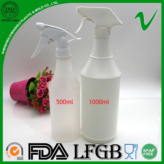 China 1 Liter White Plastic Detergent Bottle manufacturer