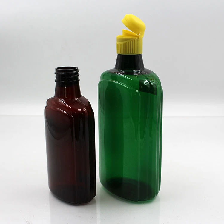 250ML 500ML Amber Plastic Syrup Bottle