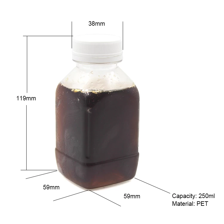 250ML Plastic Bottle For Juice Packaging
