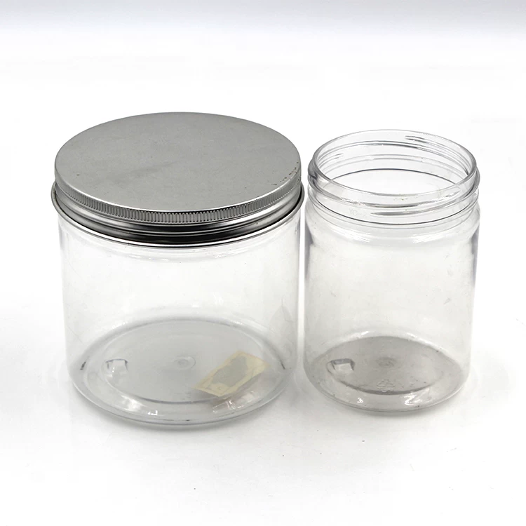 250ML 500ML PET Plastic Cookie Jar