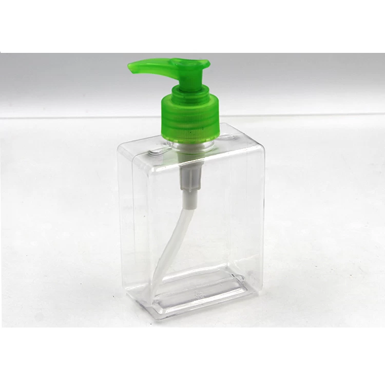Square PETG Plastic Cosmetic Lotion Bottle