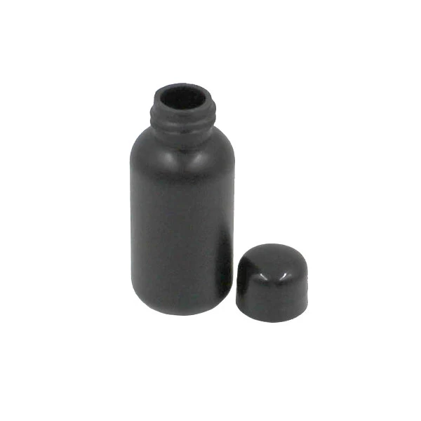 30毫升HDPE亚光黑色墨水瓶