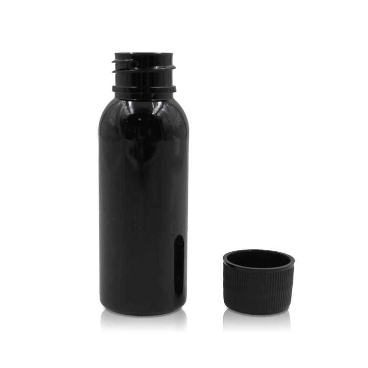 PET黑色30毫升带螺帽的瓶子