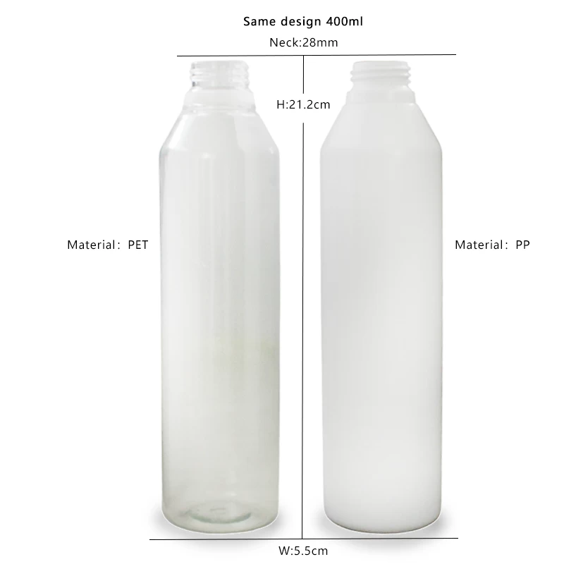 China 400ml Round PP & PET Plastic Juice Bottle manufacturer
