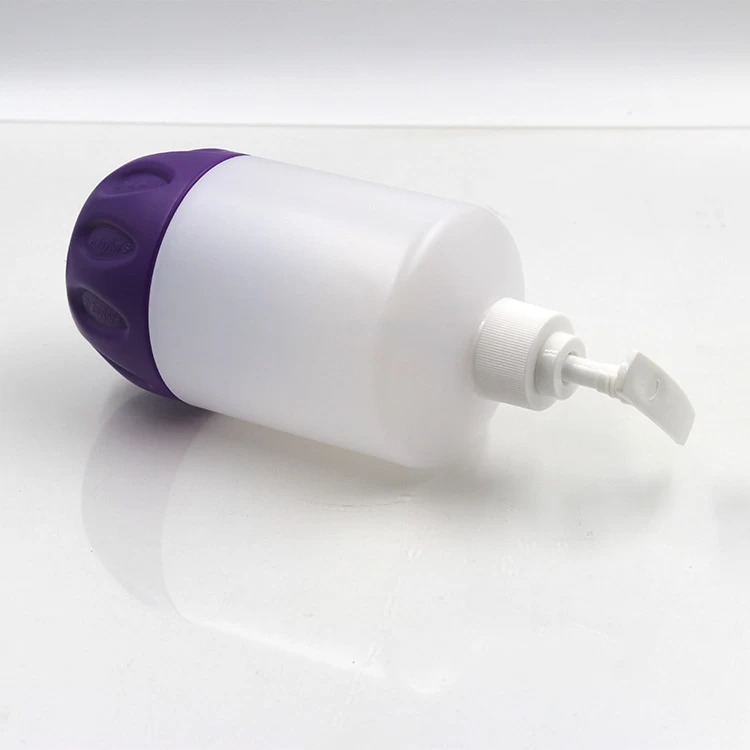 China 500ML HDPE White Lotion Pump Bottle manufacturer