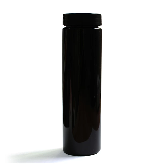 5OZ Black PET Cylinder Bottle