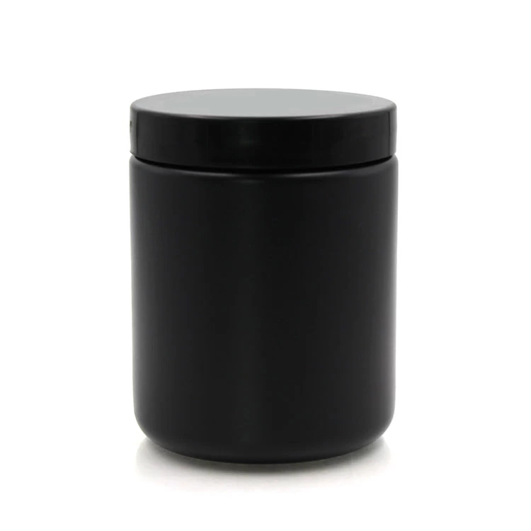 600ML Schwarz HDPE Body Care Lotion Jar