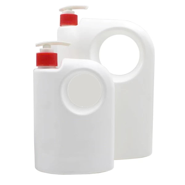 China 600ml 2L Body Wash Plastic Pump Bottles With Handle manufacturer