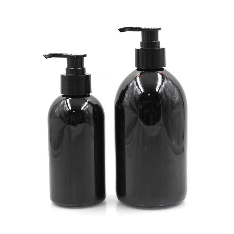 China 8oz 16oz Black Hand Wash Bottle With Pump manufacturer