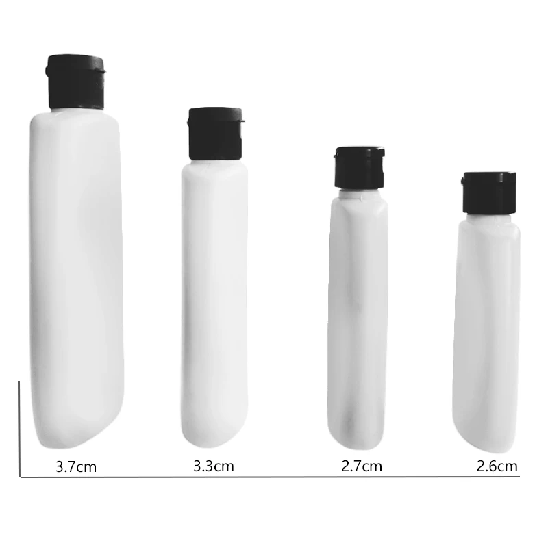 China 90ml 120ml 220ml 300ml Plastic Flat Squeeze Lotion Bottle manufacturer
