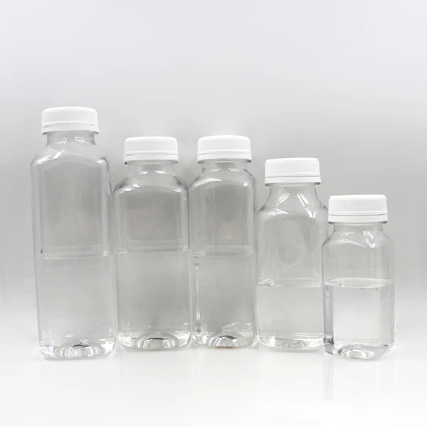 空方形塑料冷榨果汁瓶