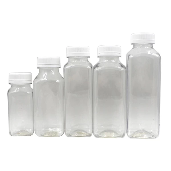 Čína Prázdné čtvercové plastové studené láhve šťávy výrobce