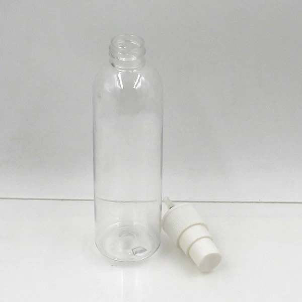 China 100ML Boston Round Clear Spray Bottle manufacturer