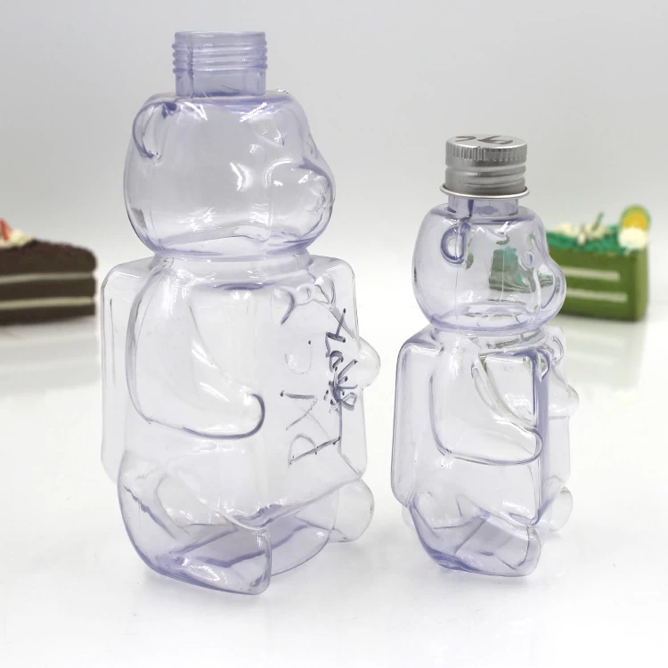 卡通动物熊形塑料瓶
