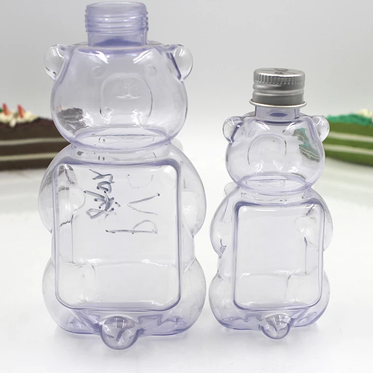 Cartoon Animal Bear Shaped Plastic Bottle