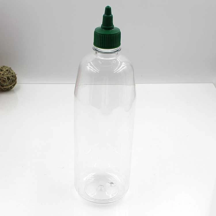 750ML Clear Squeeze PET Sauce Bottle