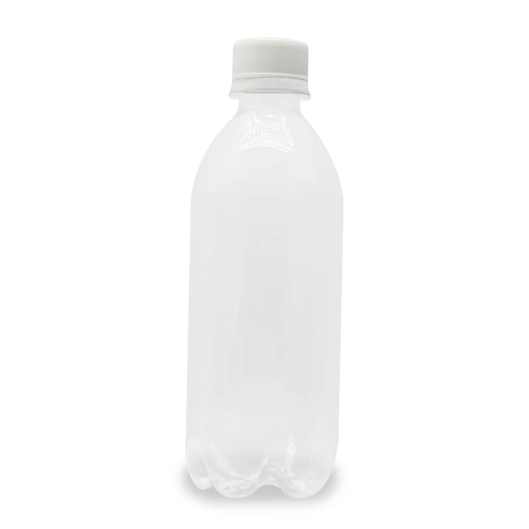 Bottiglie di plastica PET da 376 ml rotonde trasparenti da 12 once
