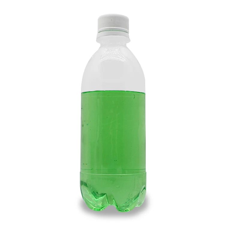 Durchsichtige runde 376 ml 12 Unzen PET-Kunststoff-Sodaflaschen