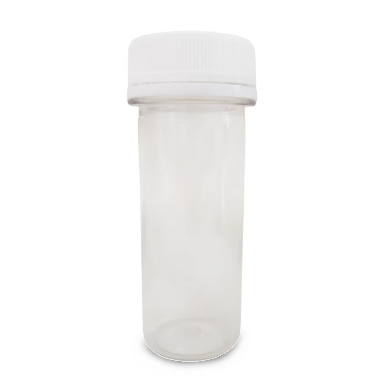 China Clear Round 60ml 2 oz PET Plastic Juice Bottles manufacturer