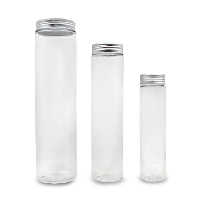 透明广口 100ml 200ml 250ml 500ml 1 升 PET 塑料果汁瓶