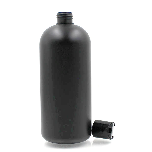 HDPE哑光黑色1000ML化妆品瓶
