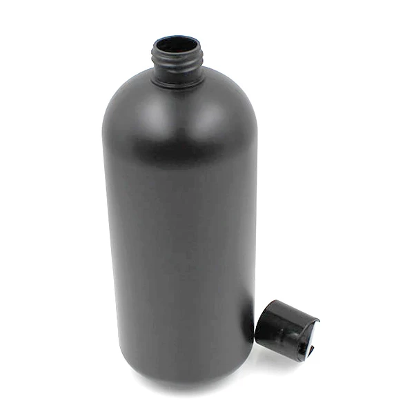 HDPE Matt Black 1000ML Cosmetic Bottle