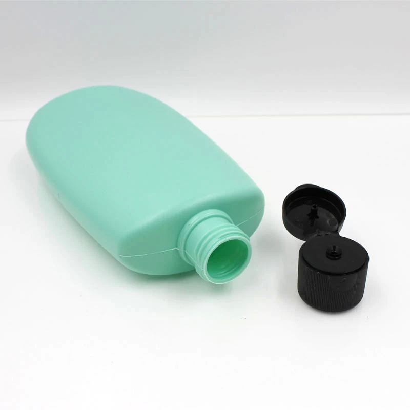 China 300ML Flat Plastic Tanning Oil Bottle manufacturer