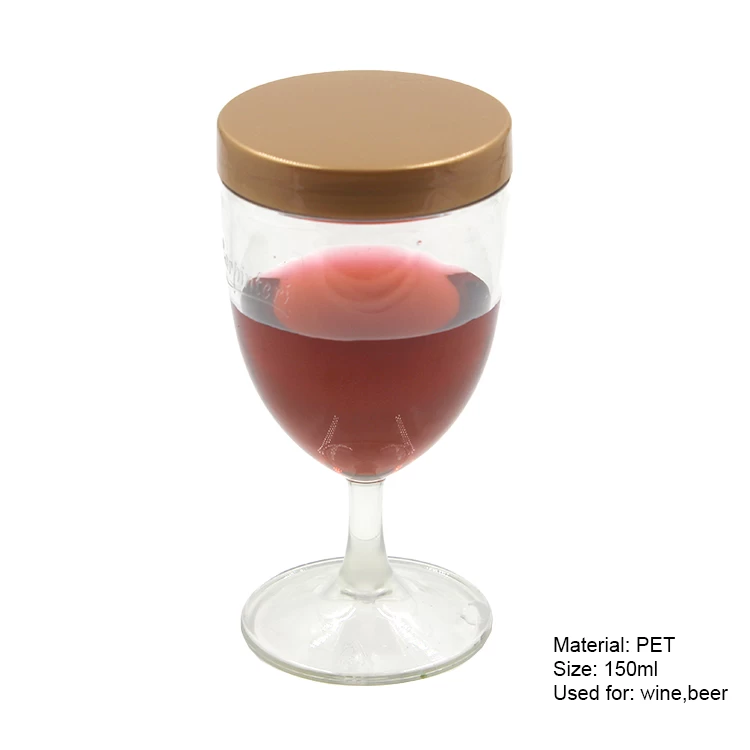 Plastic Wine Glasses With Lid