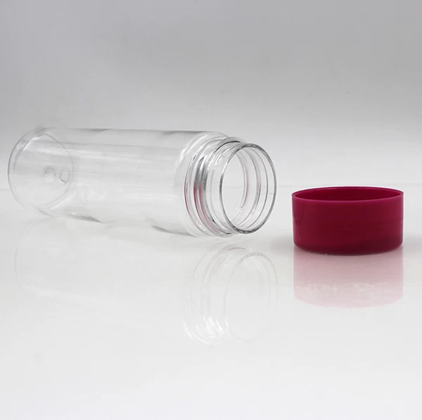 China 180ML Cylinder Round Plastic Bottle manufacturer