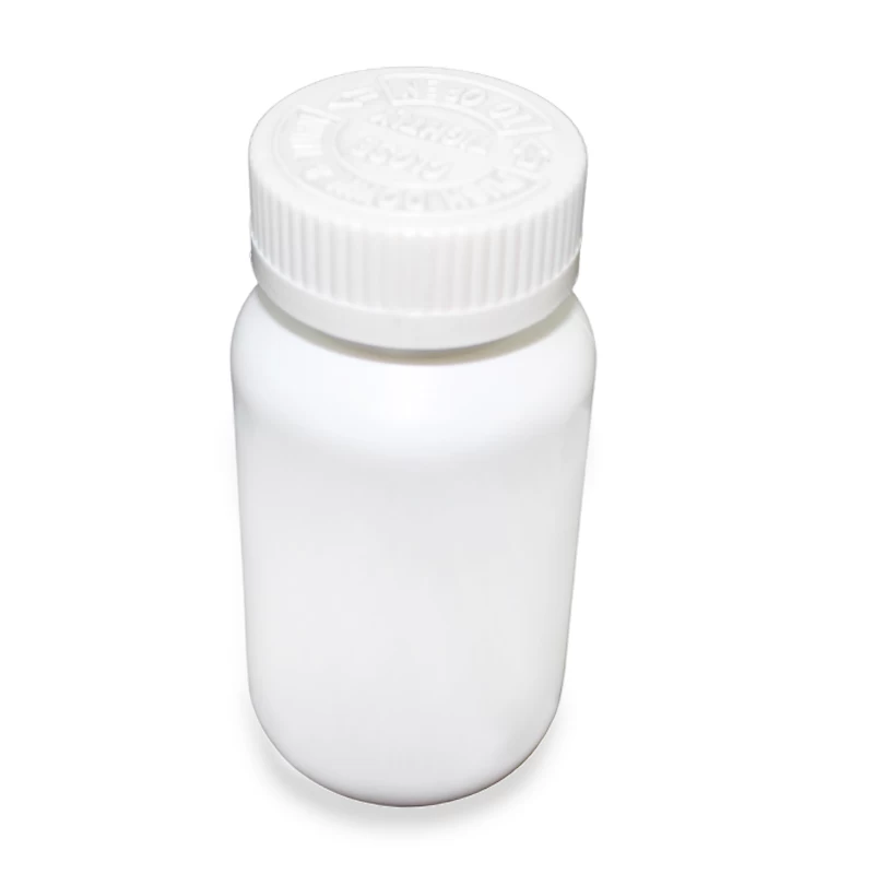 Empty White 150ml HDPE Plastic Pill Bottle