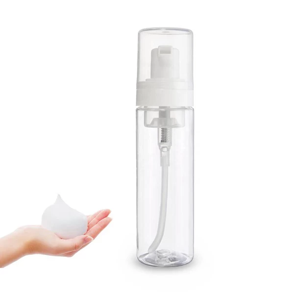 Facial Cleansing Bottle Clear Foam Pump Bottle 100ml 180ml 250ml