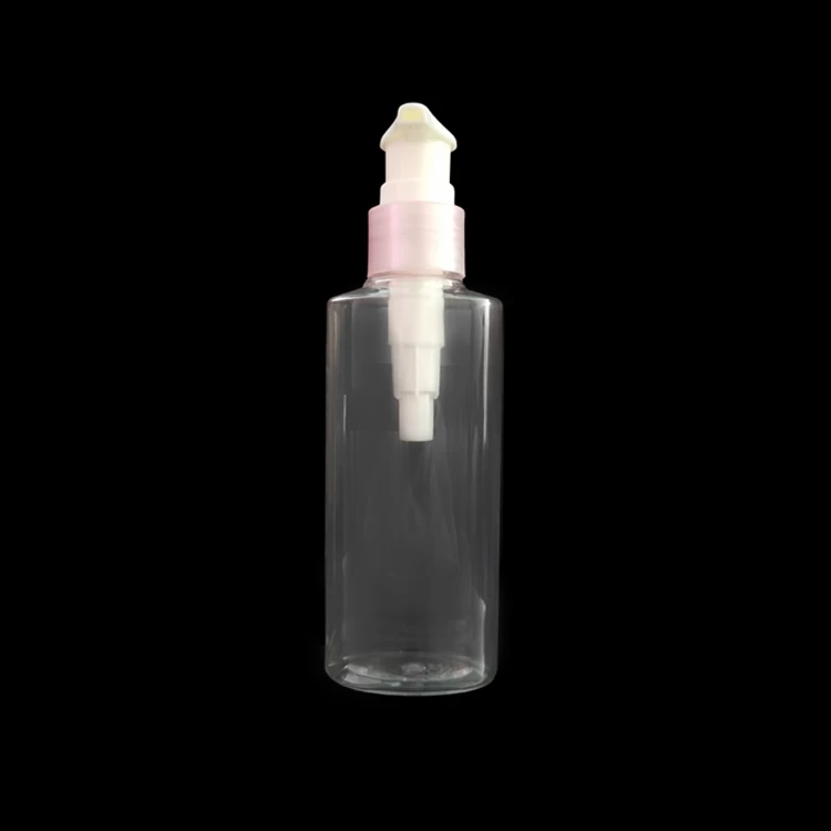Flacon pompe de lotion transparent PET plat 100 ml