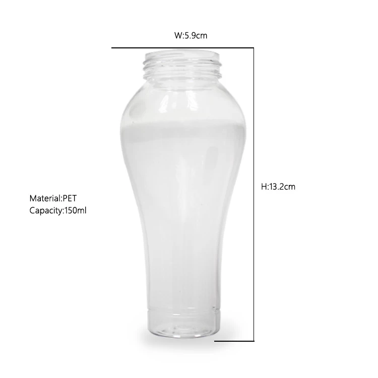 Food Grade Candy Containers 150ml PET Plastic Bottle