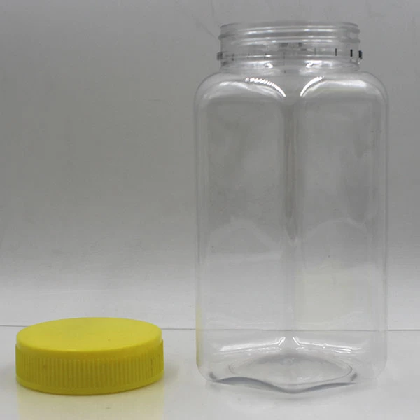China 32OZ Plastic Storage Jar With Lid manufacturer