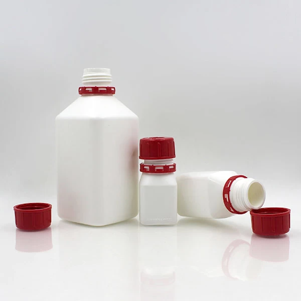 HDPE方形塑料化学瓶