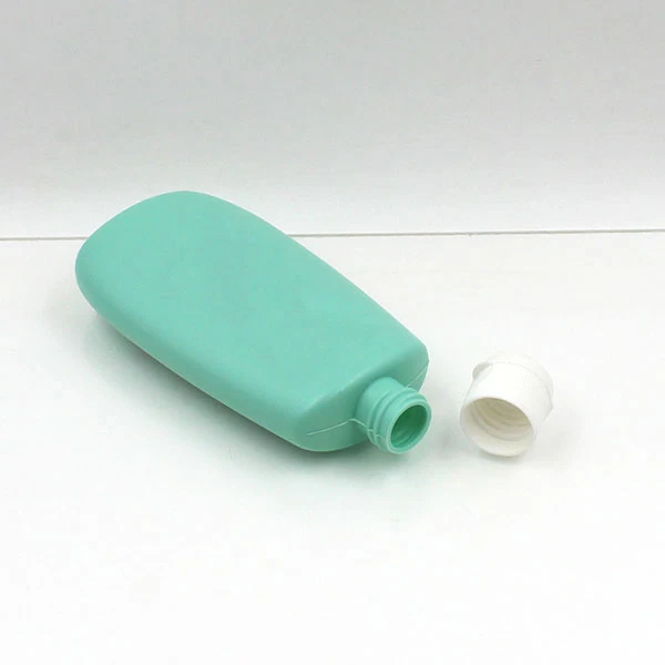 China 120ML HDPE Flat Bottle For Tanning Oil manufacturer