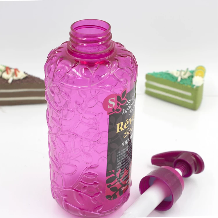 500ML PET Plastic Shampoo Bottle