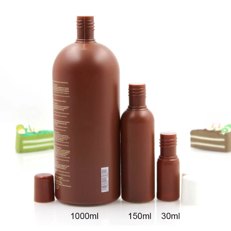 China 30ML 150ML 1L Amber Plastic Cosmetic Bottle manufacturer