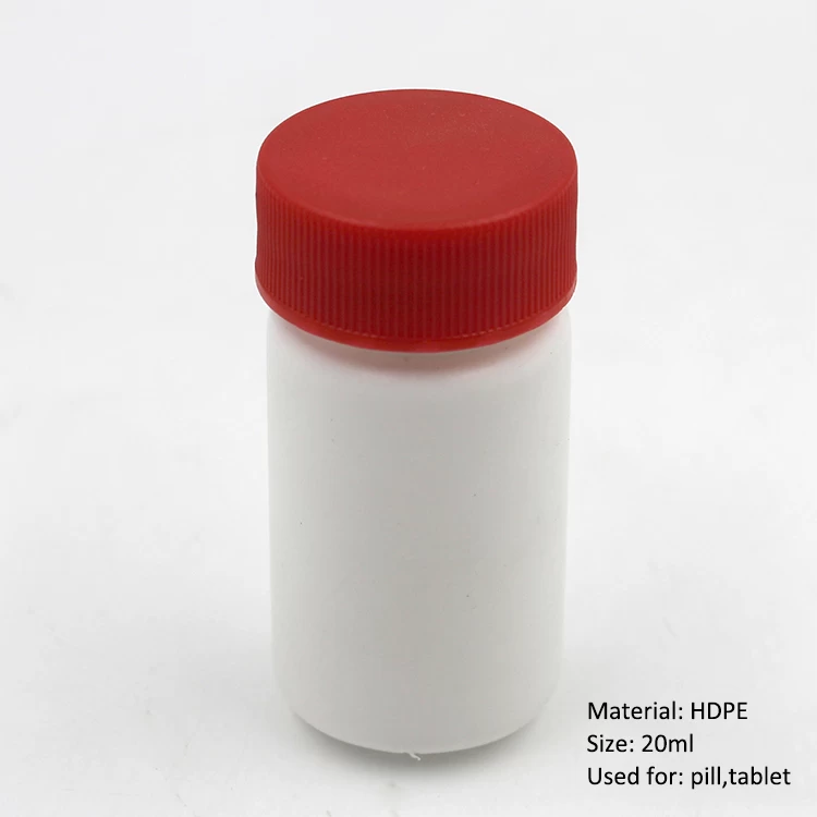 Small Custom HDPE Plastic Pill Bottle