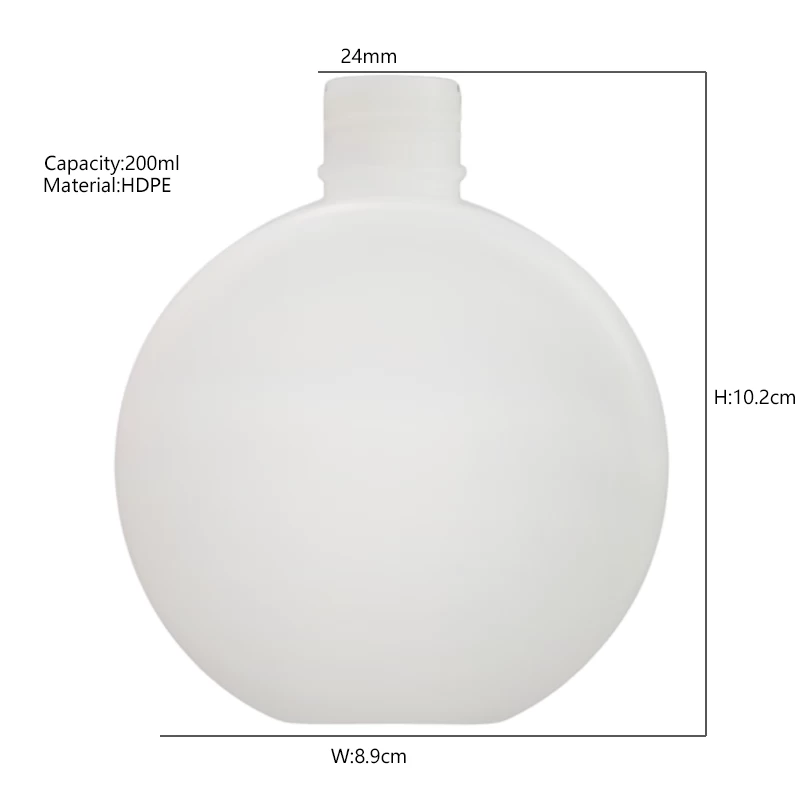 圆形 200ml HDPE 塑料喷雾瓶