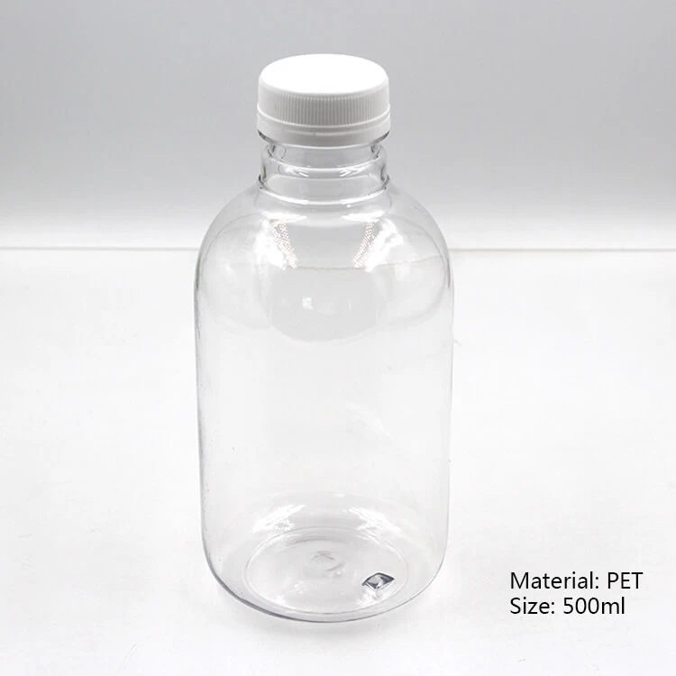 China Round Empty 500ml Plastic Bottle manufacturer