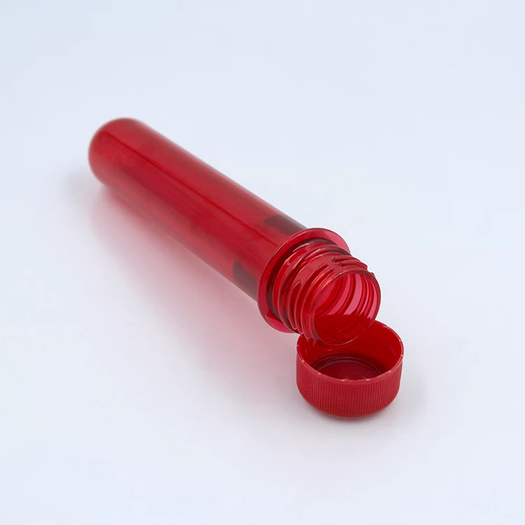 China Thick Plastic Pill Tube With Screw Cap manufacturer