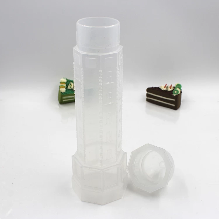 Unique Plastic Pagoda Shaped Bottle