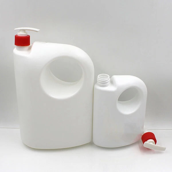 China 600ML 2L White HDPE Pump Bottle With Handle manufacturer
