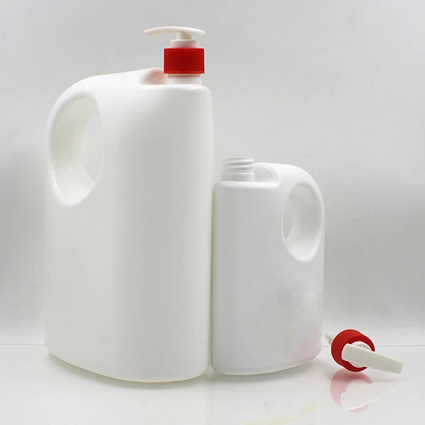 600ML 2L weiße HDPE Pumpflasche mit Griff