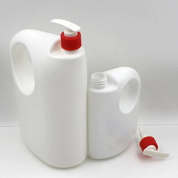 600ML 2L White HDPE Pump Bottle With Handle