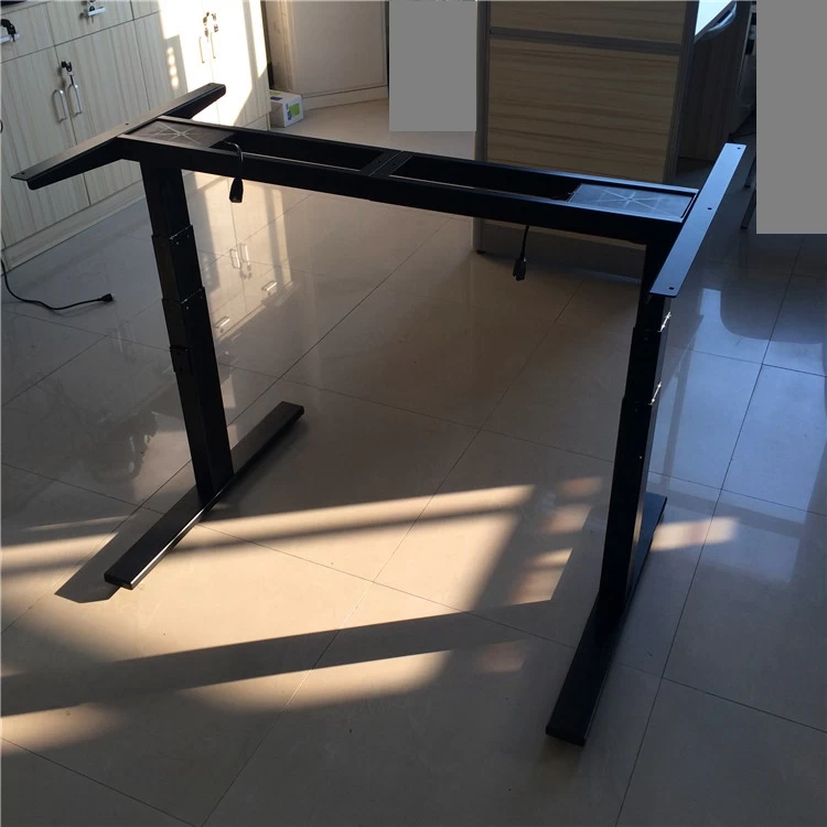 Adjustable height computer table Office Desk Stand Sit Desk Metal Frame